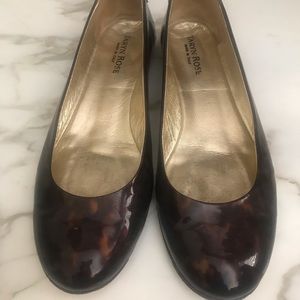 Tartn Rose patent leather flats